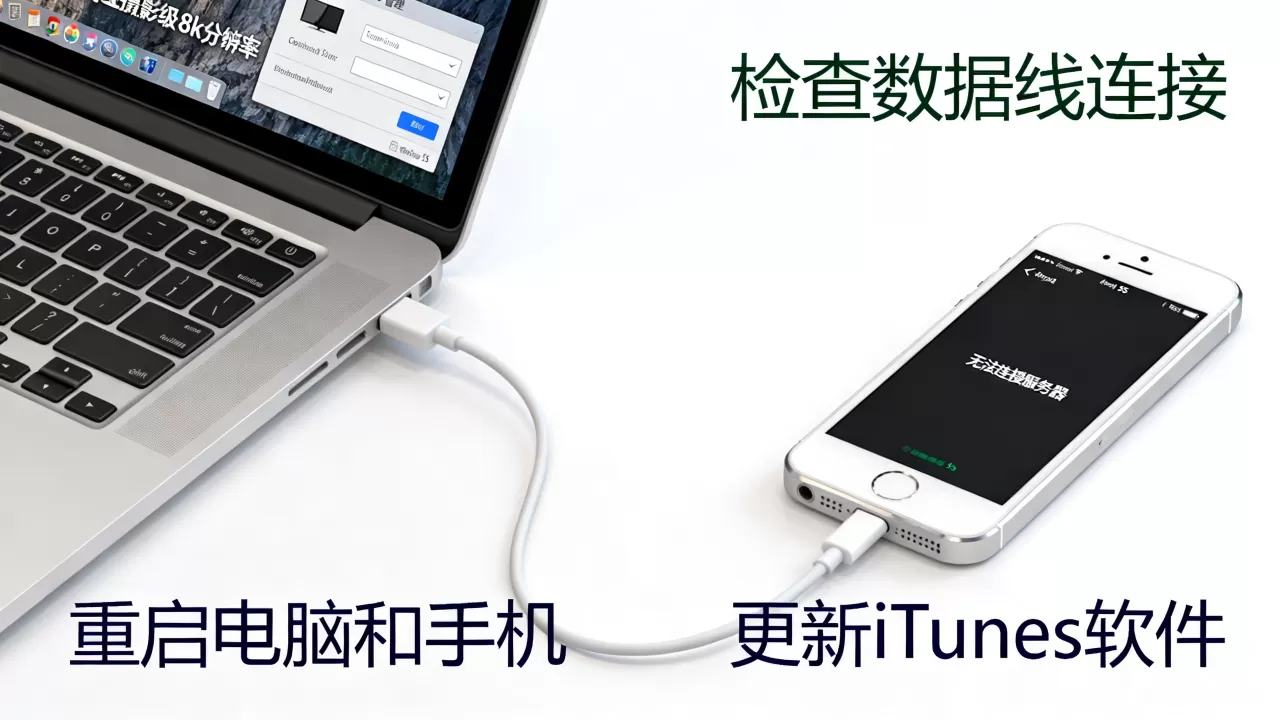 苹果5s连接电脑为何无法连接服务器,怎么解决? 苹果5s连接电脑为何无法连接服务器,怎么解决?