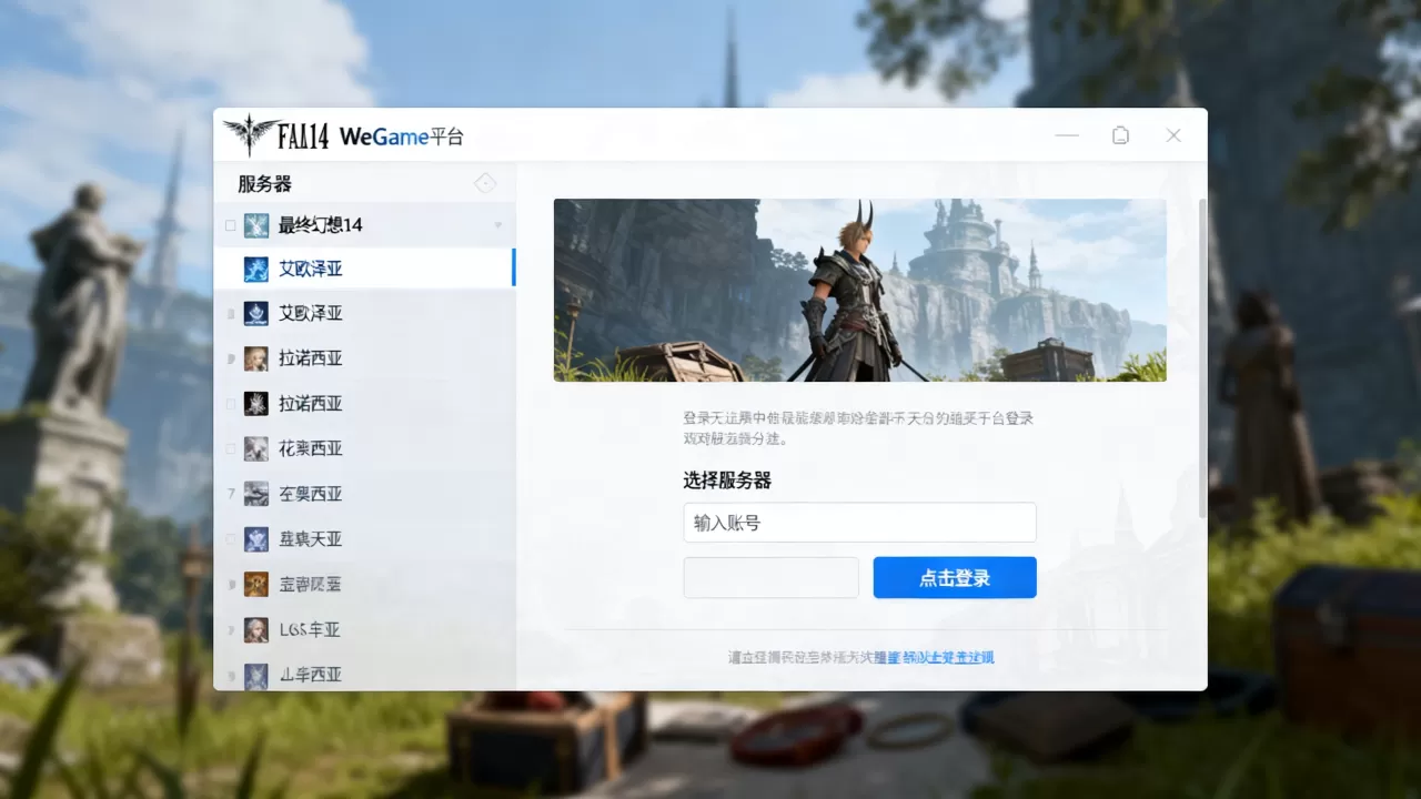 ff14wegame平台有哪些服务器,怎么玩? ff14wegame平台有哪些服务器,怎么玩?
