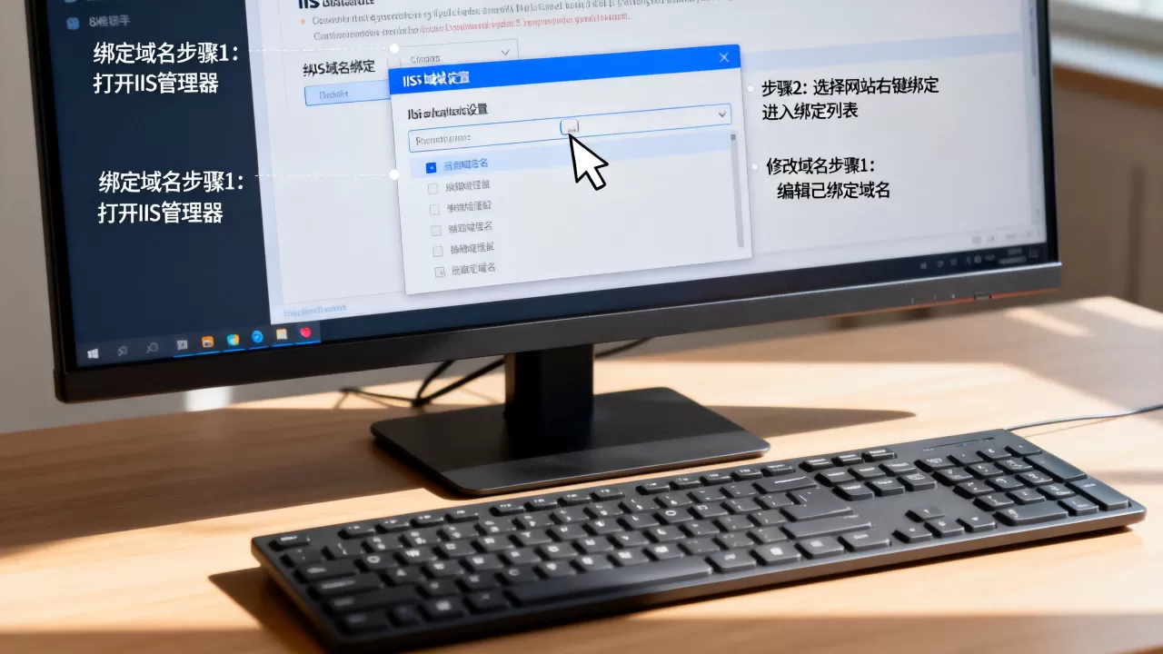 IIS中如何给网站绑定域名?,怎么修改已绑定域名? IIS中如何给网站绑定域名?,怎么修改已绑定域名?