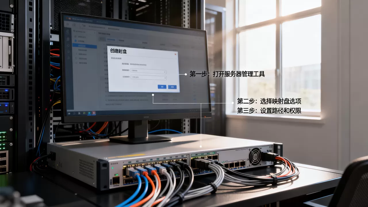 服务器上创建映射盘的详细步骤是什么,注意事项有哪些? 服务器上创建映射盘的详细步骤是什么,注意事项有哪些?
