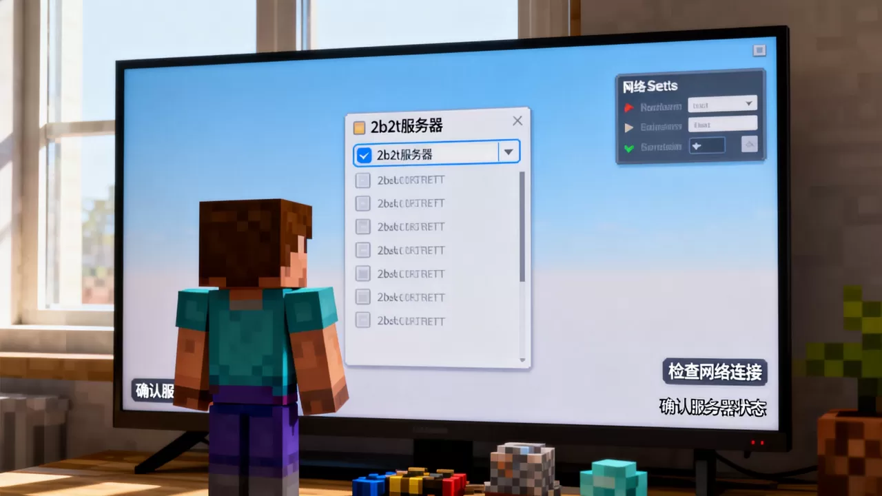 我的世界网易版2b2t服务器怎么进?,进不去怎么办 我的世界网易版2b2t服务器怎么进?,进不去怎么办