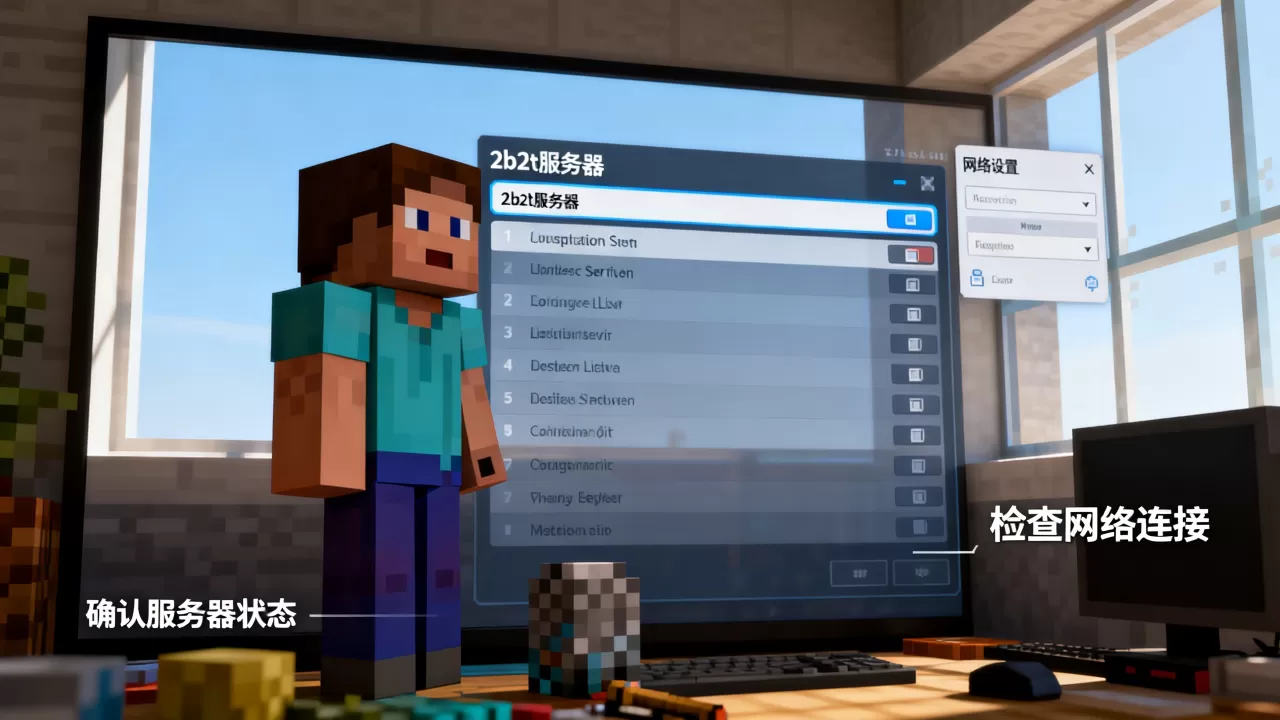 我的世界网易版2b2t服务器怎么进?,进不去怎么办 我的世界网易版2b2t服务器怎么进?,进不去怎么办