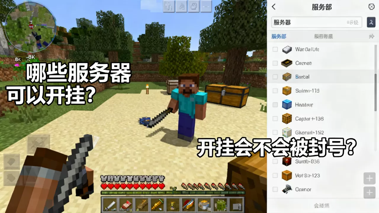 我的世界哪些服务器可以开挂?,开挂会不会被封号? 我的世界哪些服务器可以开挂?,开挂会不会被封号?