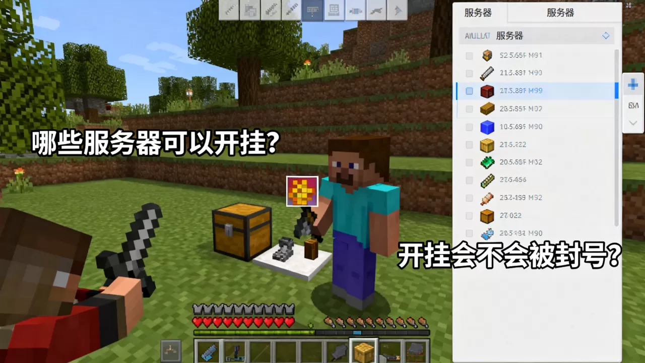 我的世界哪些服务器可以开挂?,开挂会不会被封号? 我的世界哪些服务器可以开挂?,开挂会不会被封号?