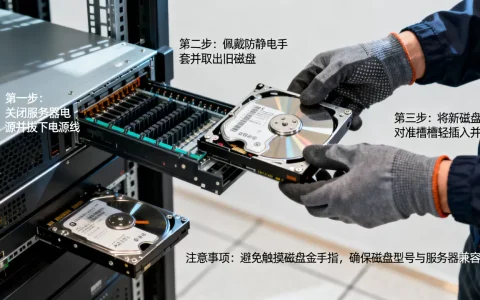 服务器换磁盘的正确步骤是什么，换磁盘时要注意什么？
