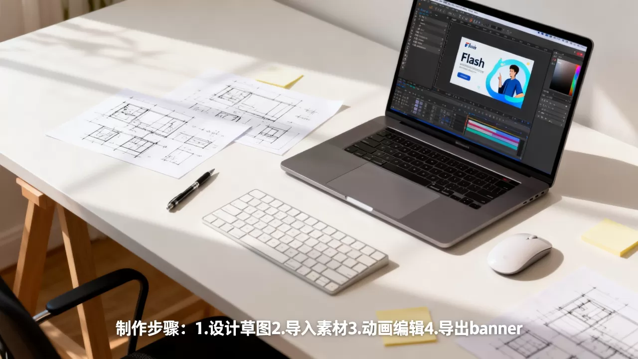 如何制作flash网站banner?,需要什么软件? 如何制作flash网站banner?,需要什么软件?