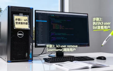 怎么在服务器上手动踢除k3中的用户？，操作步骤有哪些？