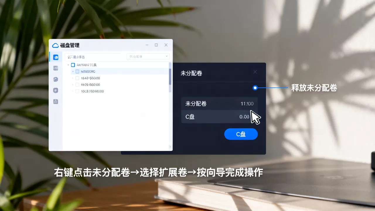 配置云服务器时怎么把未分配卷释放回C盘,如何操作? 配置云服务器时怎么把未分配卷释放回C盘,如何操作?