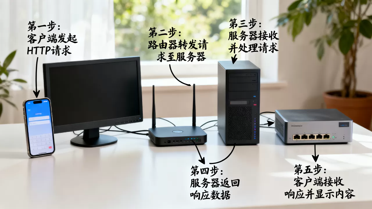 一个HTTP请求到服务器经历了哪些?,有哪些步骤? 一个HTTP请求到服务器经历了哪些?,有哪些步骤?