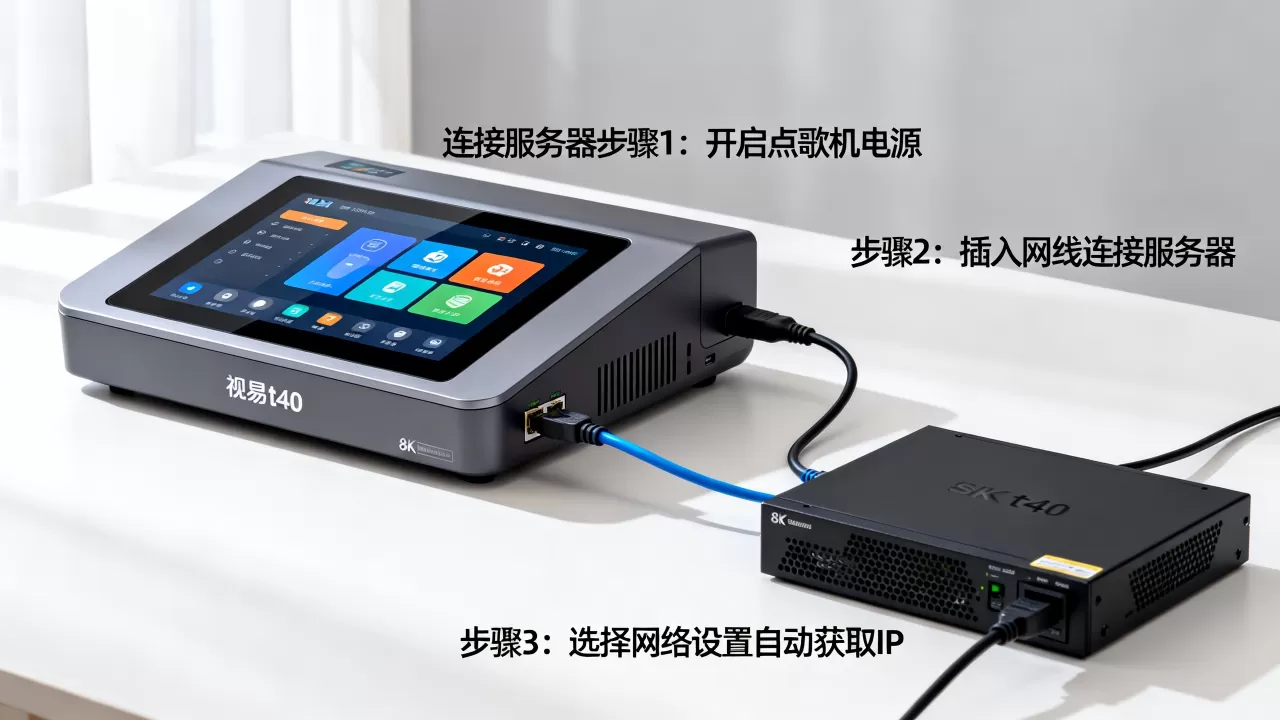 视易t40点歌机如何连接服务器?,怎么设置 视易t40点歌机如何连接服务器?,怎么设置