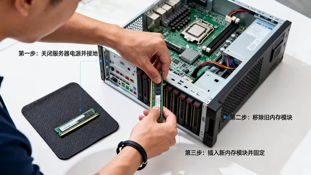 服务器换内存时需要注意什么,操作步骤有哪些? 服务器换内存时需要注意什么,操作步骤有哪些?