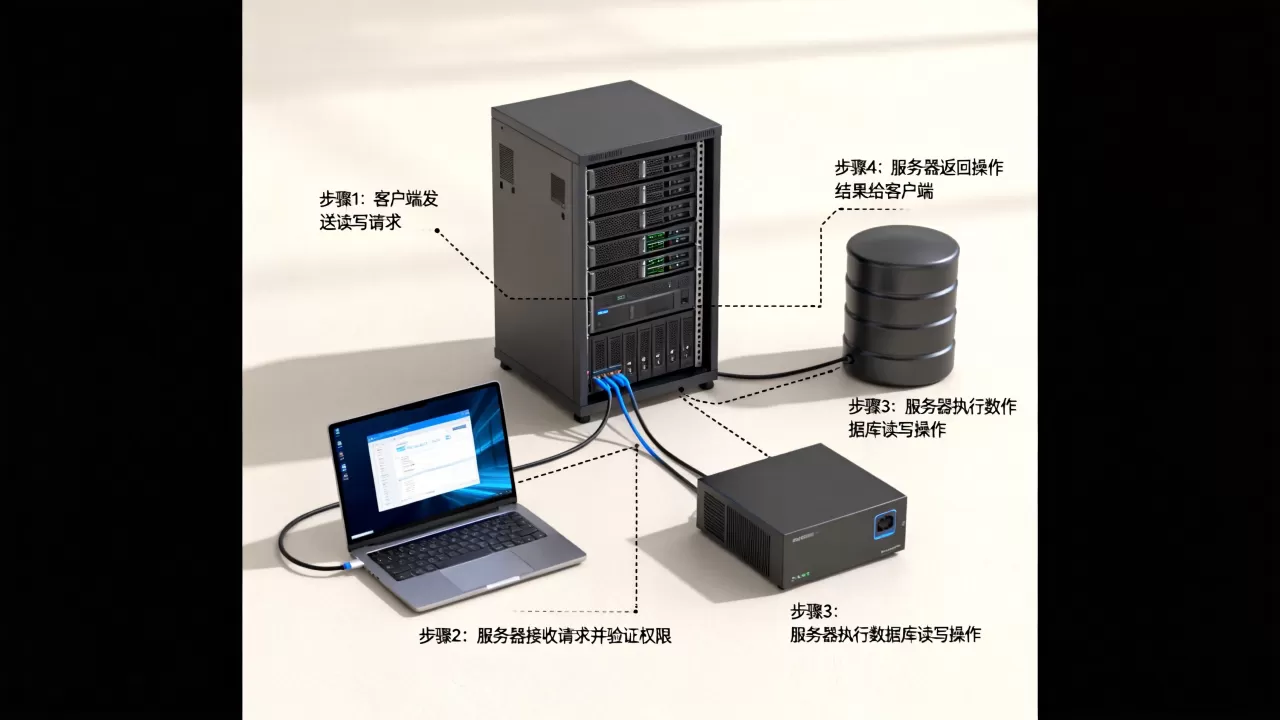 服务器对客户端进行读写数据库的具体步骤是什么,怎么实现? 服务器对客户端进行读写数据库的具体步骤是什么,怎么实现?
