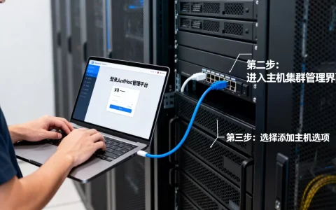 如何向JustHost主机集群添加主机，怎么操作？