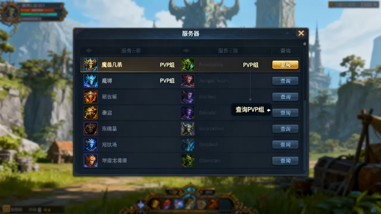 魔兽世界多少个服务器算一个PVP组?,怎么查询 魔兽世界多少个服务器算一个PVP组?,怎么查询