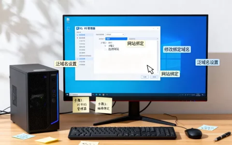 如何修改IIS已绑定的网站域名，泛域名绑定怎么设置？