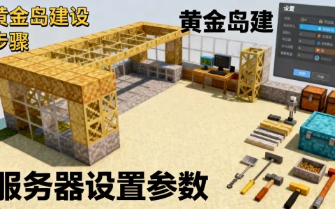 2b 2t服务器黄金岛怎么建，怎么设置？