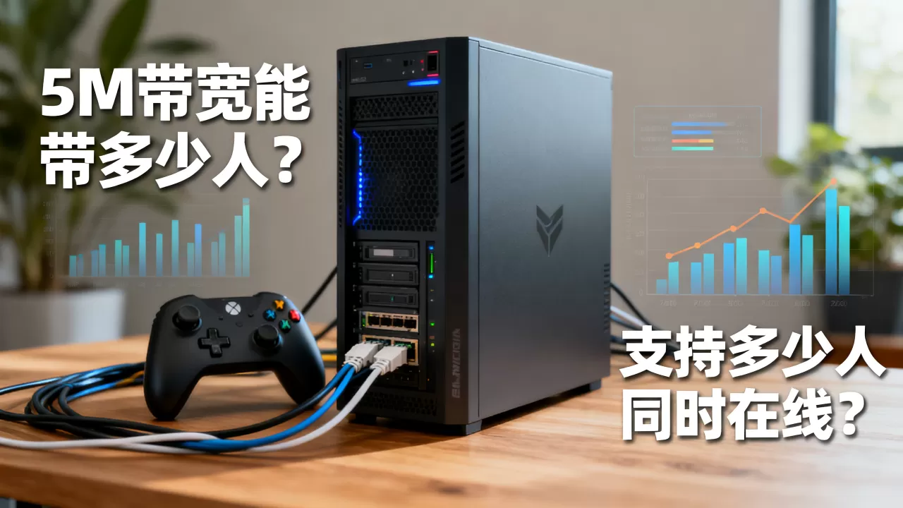 游戏服务器5M带宽能带多少人?,支持多少人同时在线? 游戏服务器5M带宽能带多少人?,支持多少人同时在线?