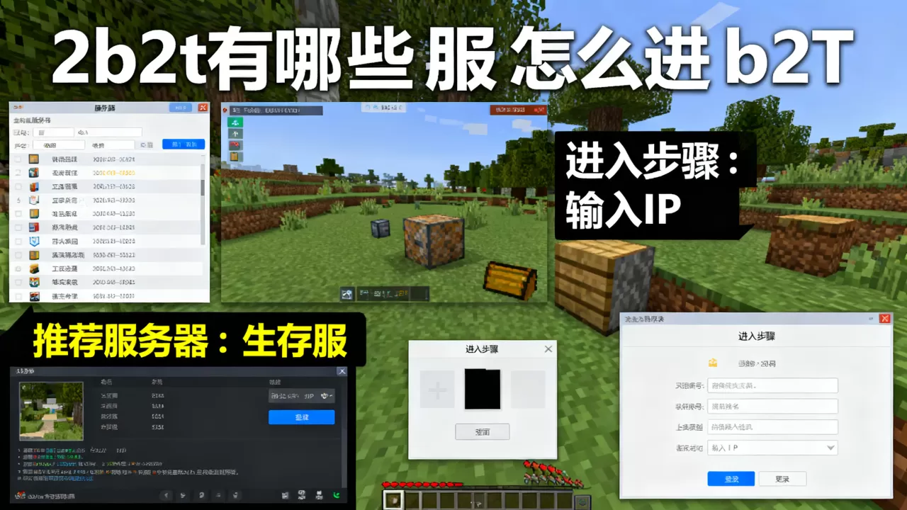 2b2t有哪些服务器值得玩?,怎么进2b2t? 2b2t有哪些服务器值得玩?,怎么进2b2t?
