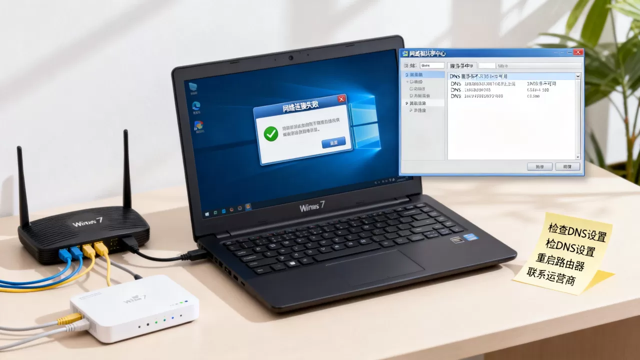 Win7 DNS服务器不可用怎么办,网络连接失败原因有哪些 Win7 DNS服务器不可用怎么办,网络连接失败原因有哪些