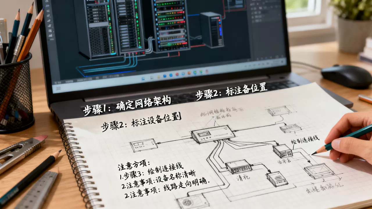 服务器拓扑图怎么画?,有哪些步骤和注意事项 服务器拓扑图怎么画?,有哪些步骤和注意事项