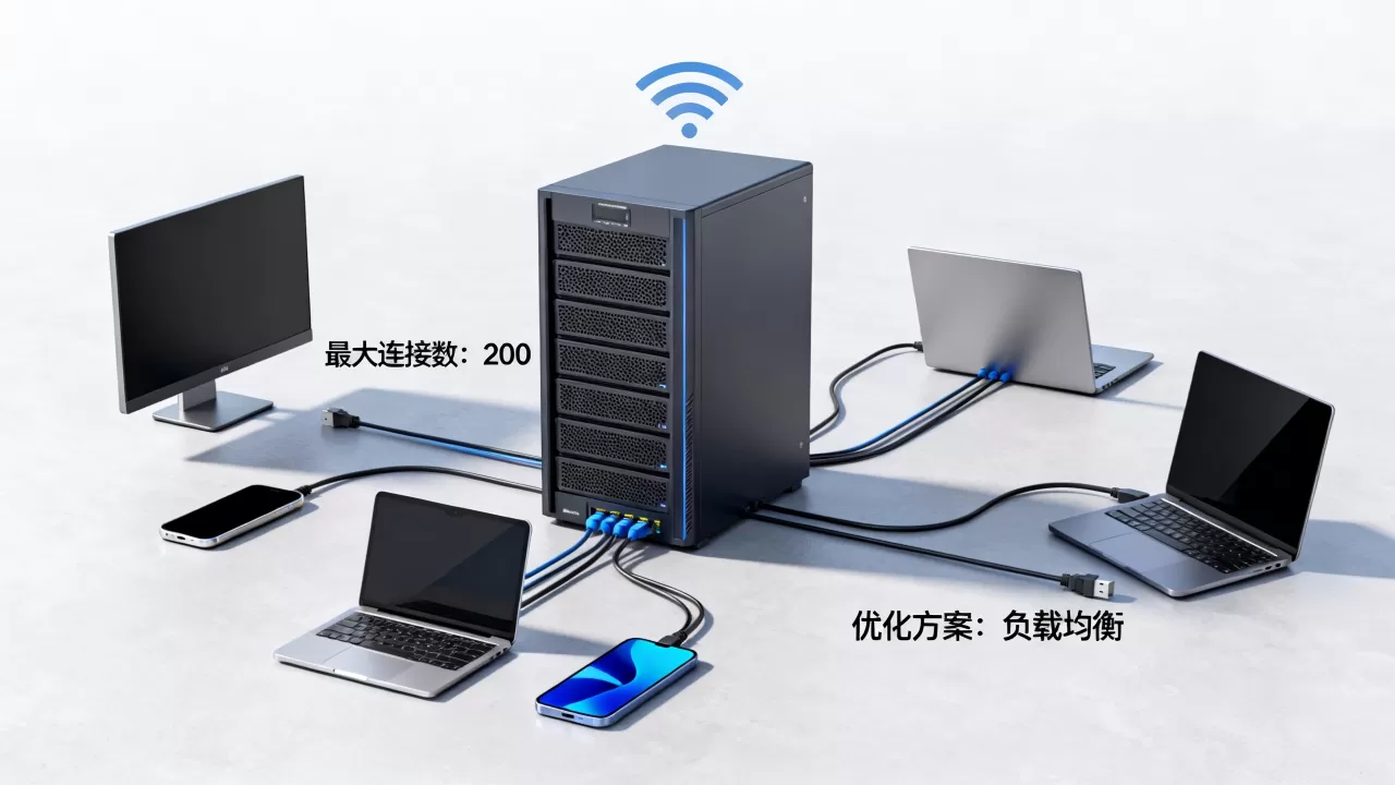 服务器最多能连几个客户端,连接数不够怎么办? 服务器最多能连几个客户端,连接数不够怎么办?