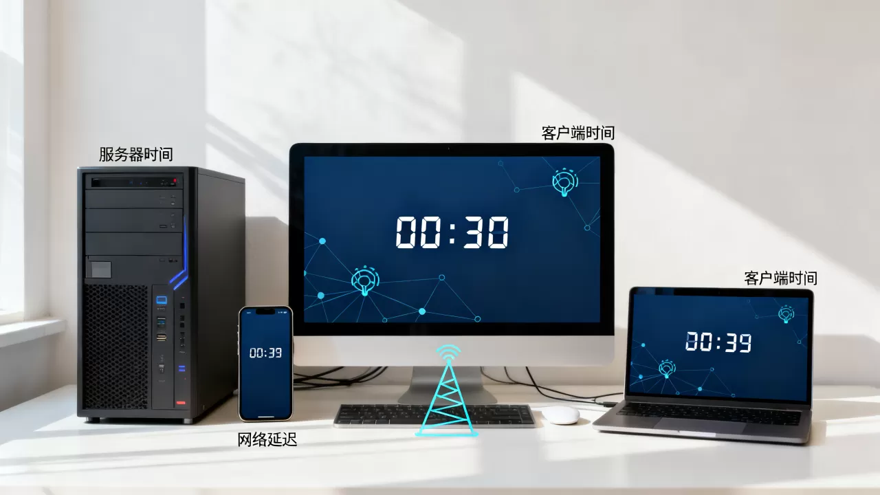 服务器和客户端计时为什么不同步,怎么解决 服务器和客户端计时为什么不同步,怎么解决