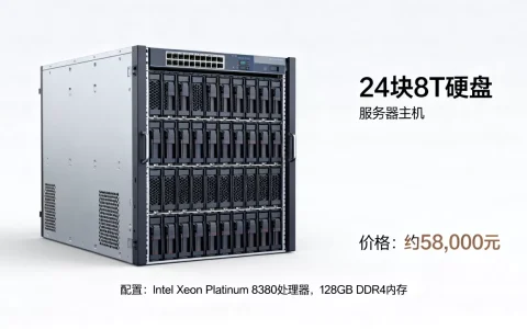 24块8t硬盘服务器主机价格多少？，配置如何