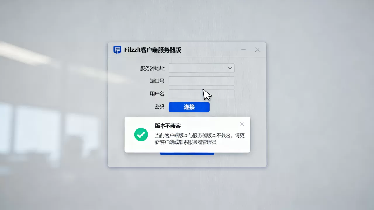 Filezilla客户端服务器版怎么设?,版本不兼容怎么办? Filezilla客户端服务器版怎么设?,版本不兼容怎么办?