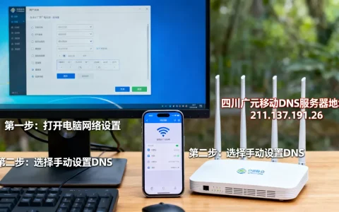 四川广元移动dns的服务器地址是多少，怎么设置？