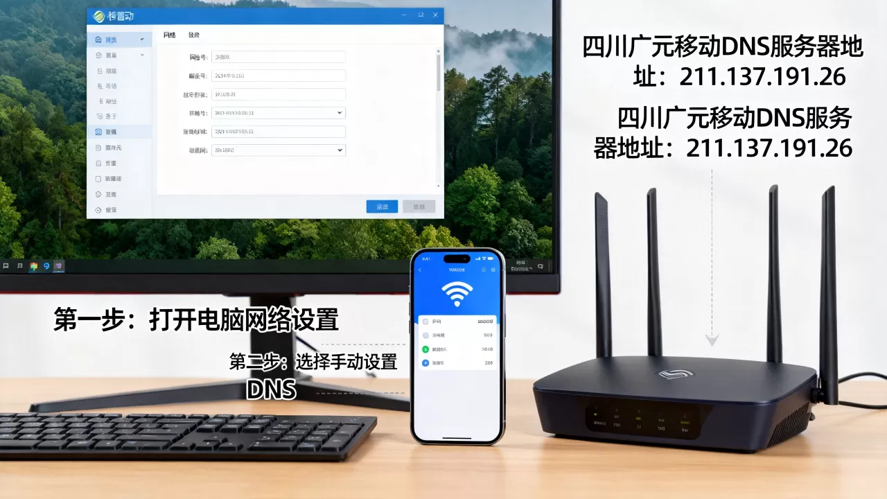 四川广元移动dns的服务器地址是多少,怎么设置? 四川广元移动dns的服务器地址是多少,怎么设置?
