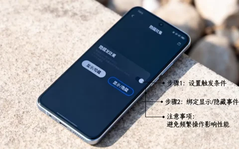 如何实现反复显示隐藏效果？,有哪些注意事项