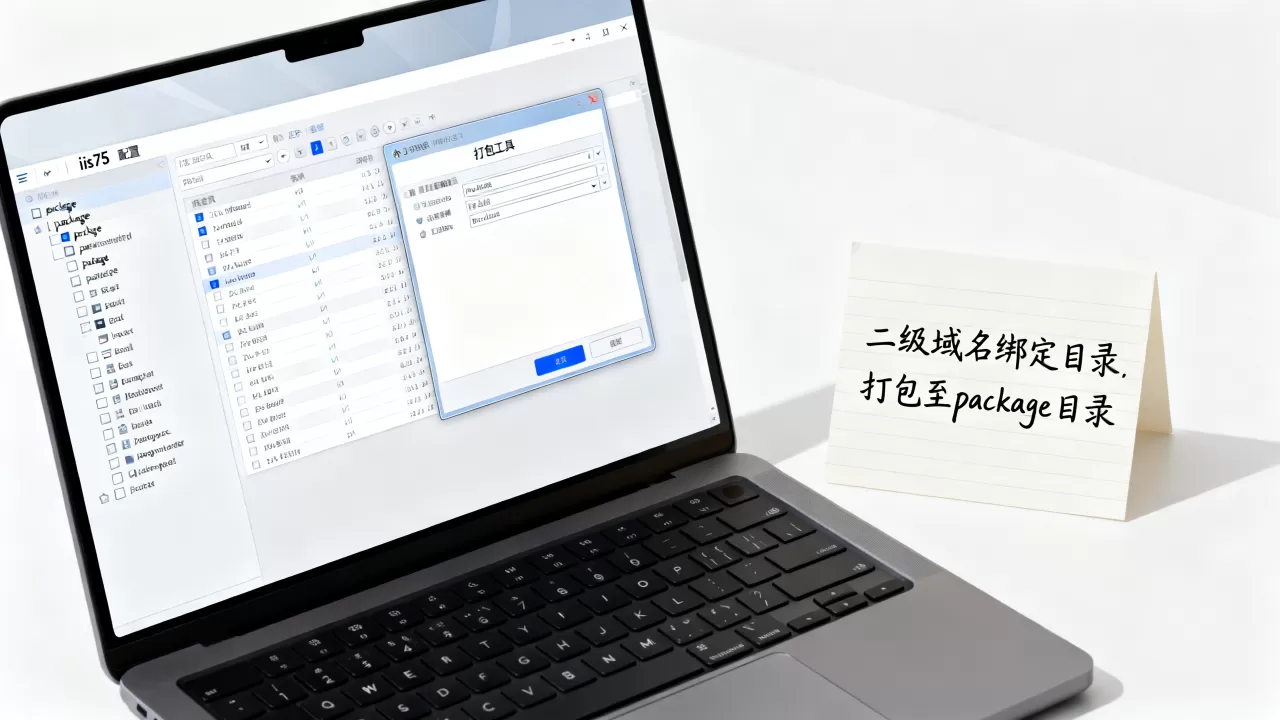 iis75二级域名怎么到目录,打包到package目录咋做? iis75二级域名怎么到目录,打包到package目录咋做?