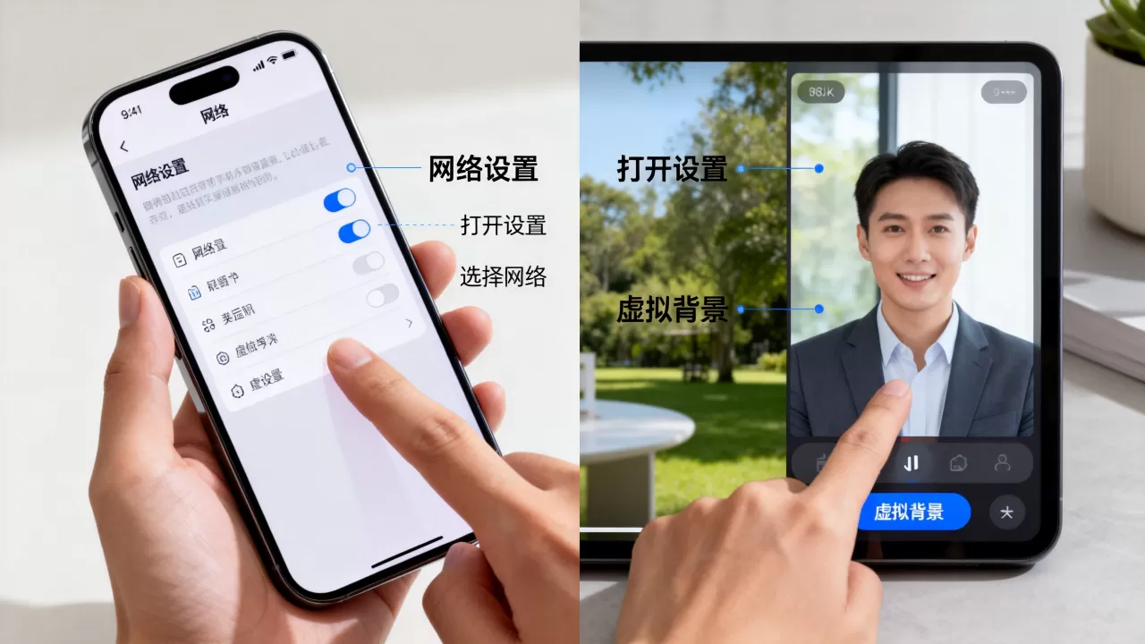 intent如何打开网络设置和虚拟背景,设置方法是什么 intent如何打开网络设置和虚拟背景,设置方法是什么