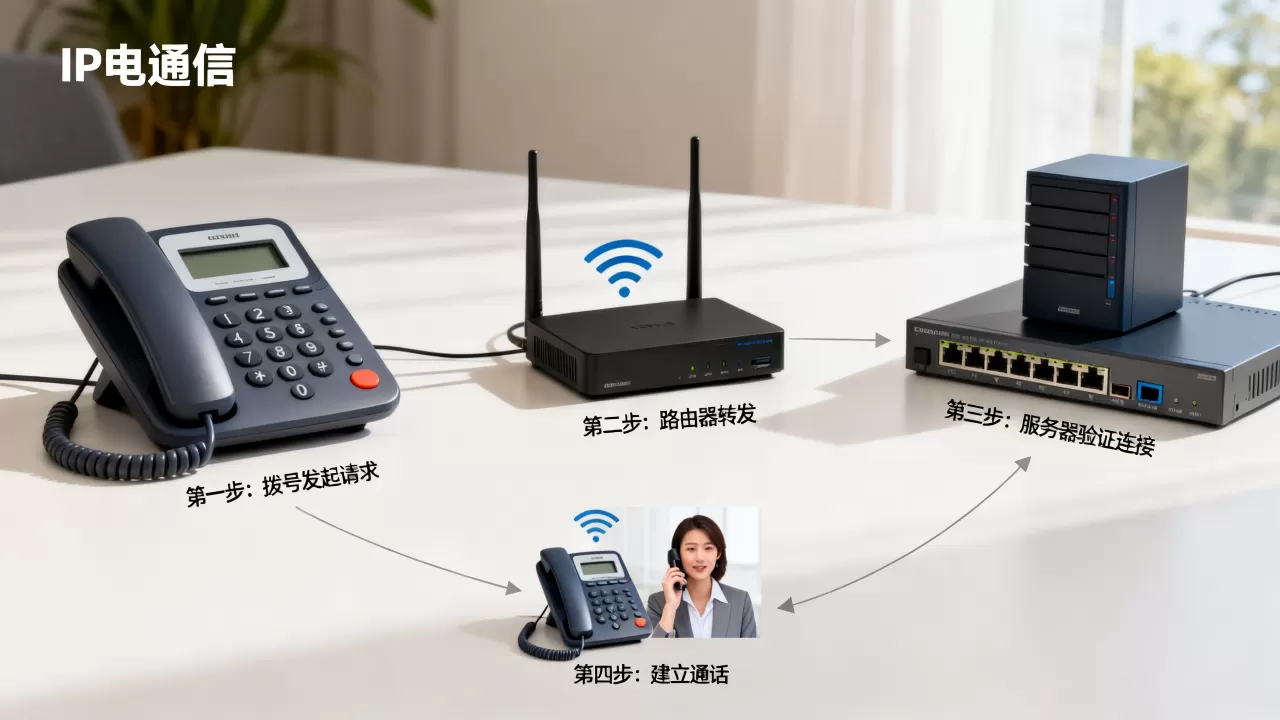 IP电话的通信流程是什么?,步骤有哪些? IP电话的通信流程是什么?,步骤有哪些?