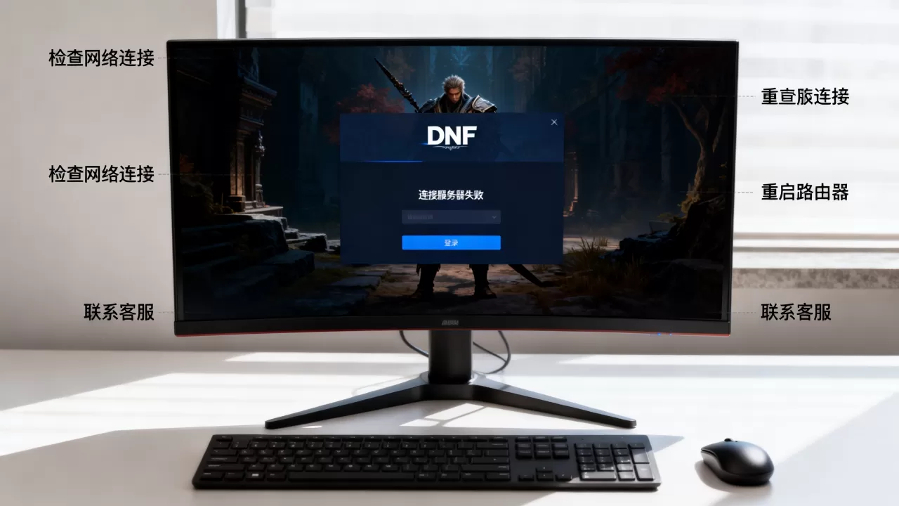 DNF登不上一直连接服务器失败怎么办,怎么回事 DNF登不上一直连接服务器失败怎么办,怎么回事