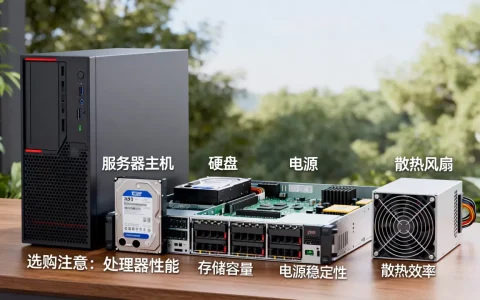 服务器配置由哪些主要部分组成？，选购时应注意什么？