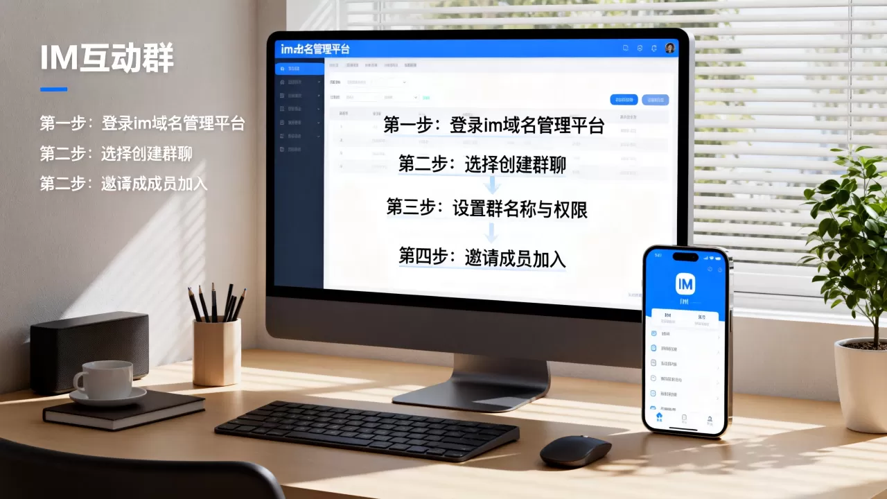 如何用im域名快速创建IM互动群,具体步骤是什么 如何用im域名快速创建IM互动群,具体步骤是什么