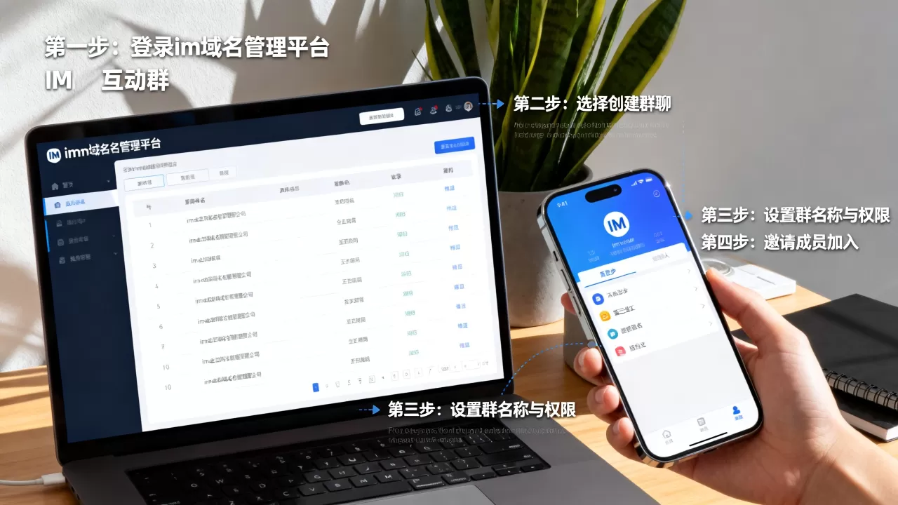 如何用im域名快速创建IM互动群,具体步骤是什么 如何用im域名快速创建IM互动群,具体步骤是什么