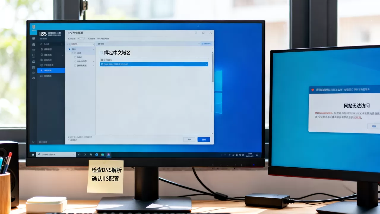 IIS如何绑定中文域名,修改已绑定域名后网站无法访问怎么办? IIS如何绑定中文域名,修改已绑定域名后网站无法访问怎么办?