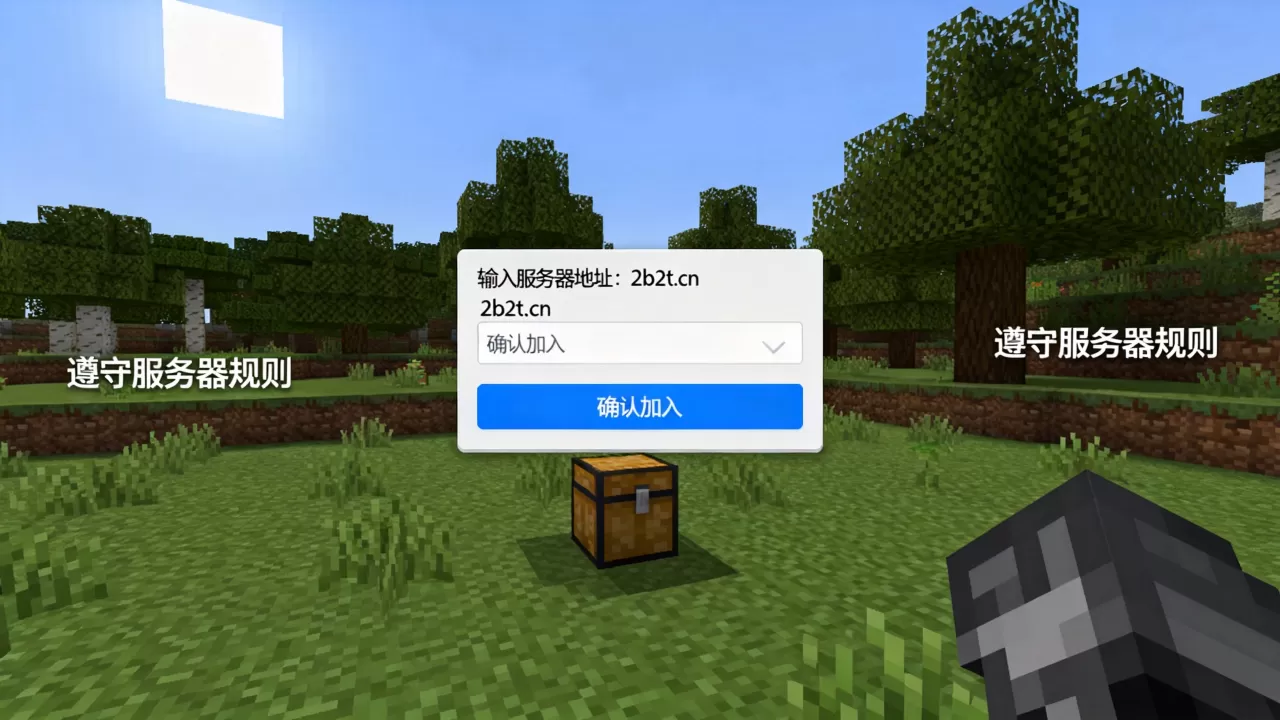 我的世界国服如何加入2b2t服务器,需要注意什么? 我的世界国服如何加入2b2t服务器,需要注意什么?