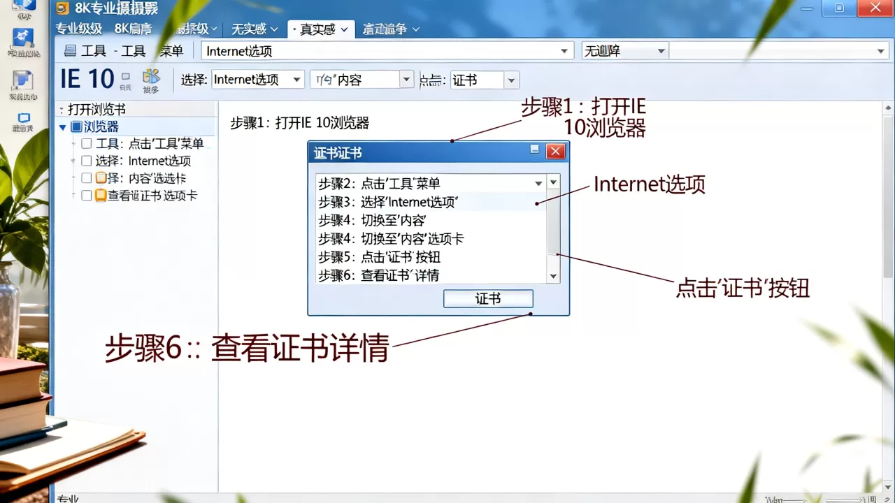 IE 10浏览器如何查看证书?,操作步骤是什么? IE 10浏览器如何查看证书?,操作步骤是什么?