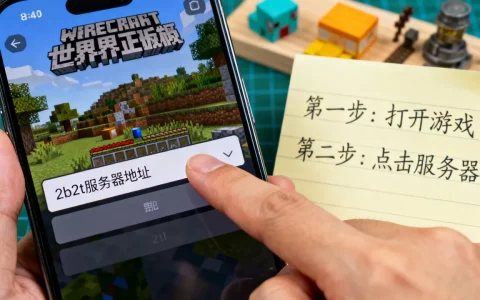 我的世界手机版怎么进2b2t服务器，有什么方法？