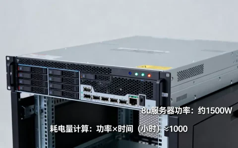 一台8u服务器的功率是多少w，怎么计算耗电量？