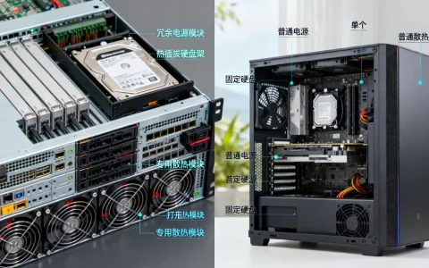 服务器哪些硬件是PC没有的？，服务器与PC硬件区别是什么？