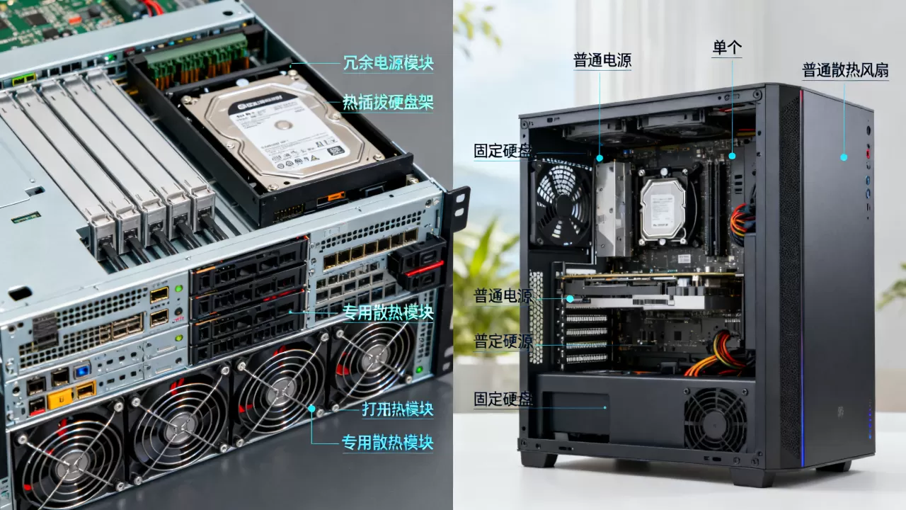 服务器哪些硬件是PC没有的?,服务器与PC硬件区别是什么? 服务器哪些硬件是PC没有的?,服务器与PC硬件区别是什么?