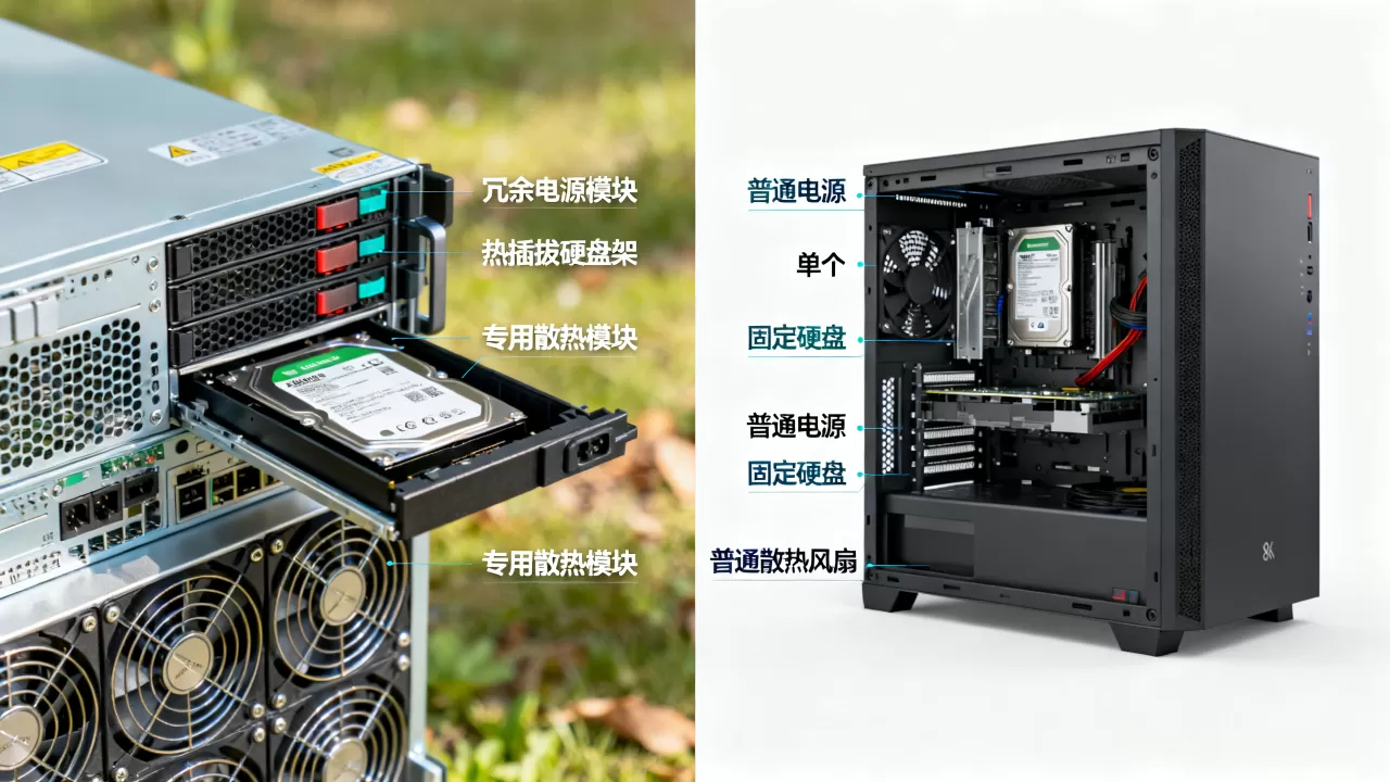 服务器哪些硬件是PC没有的?,服务器与PC硬件区别是什么? 服务器哪些硬件是PC没有的?,服务器与PC硬件区别是什么?