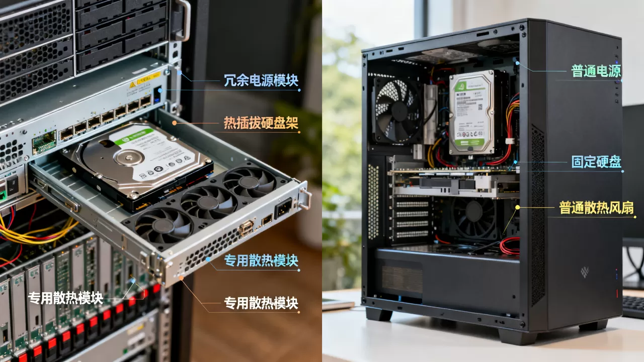 服务器哪些硬件是PC没有的?,服务器与PC硬件区别是什么? 服务器哪些硬件是PC没有的?,服务器与PC硬件区别是什么?