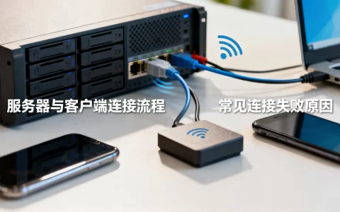 服务器与客户端如何建立连接，连接不上是什么原因？