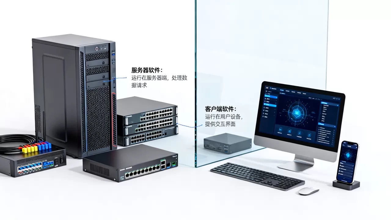 服务器软件和客户端软件有什么区别?,有哪些 服务器软件和客户端软件有什么区别?,有哪些