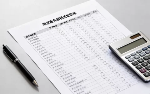 拿到南京服务器租用报价单后，逐项看哪些费用，怎么选